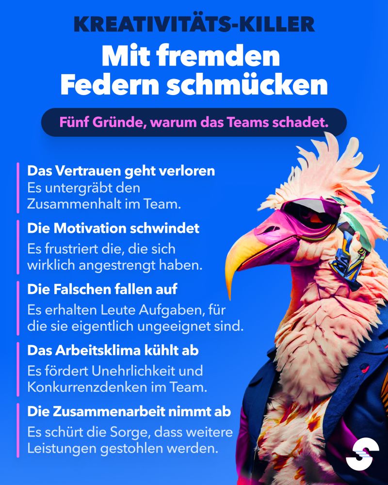 mit fremden Federn Schm&uuml;cken